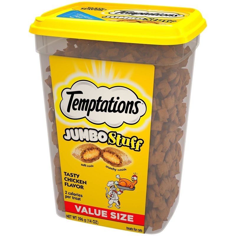 Temptations Whiskas Jumbo Stuff Tasty Chicken Cat Treats - 14oz