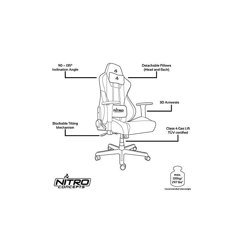 S300 EX Gaming Chair - Carbon Black - Office Chair - Ergonomic - PU Leather - Up to 300 lbs Users - 90&deg; to 135&deg; Reclinable - Adjustable Height & Armrests