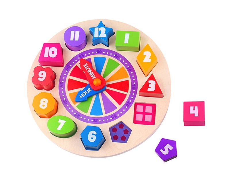  Fat Brain Toys What Time Is It? Glow-In-The-Dark Clock Puzzle FB168-1