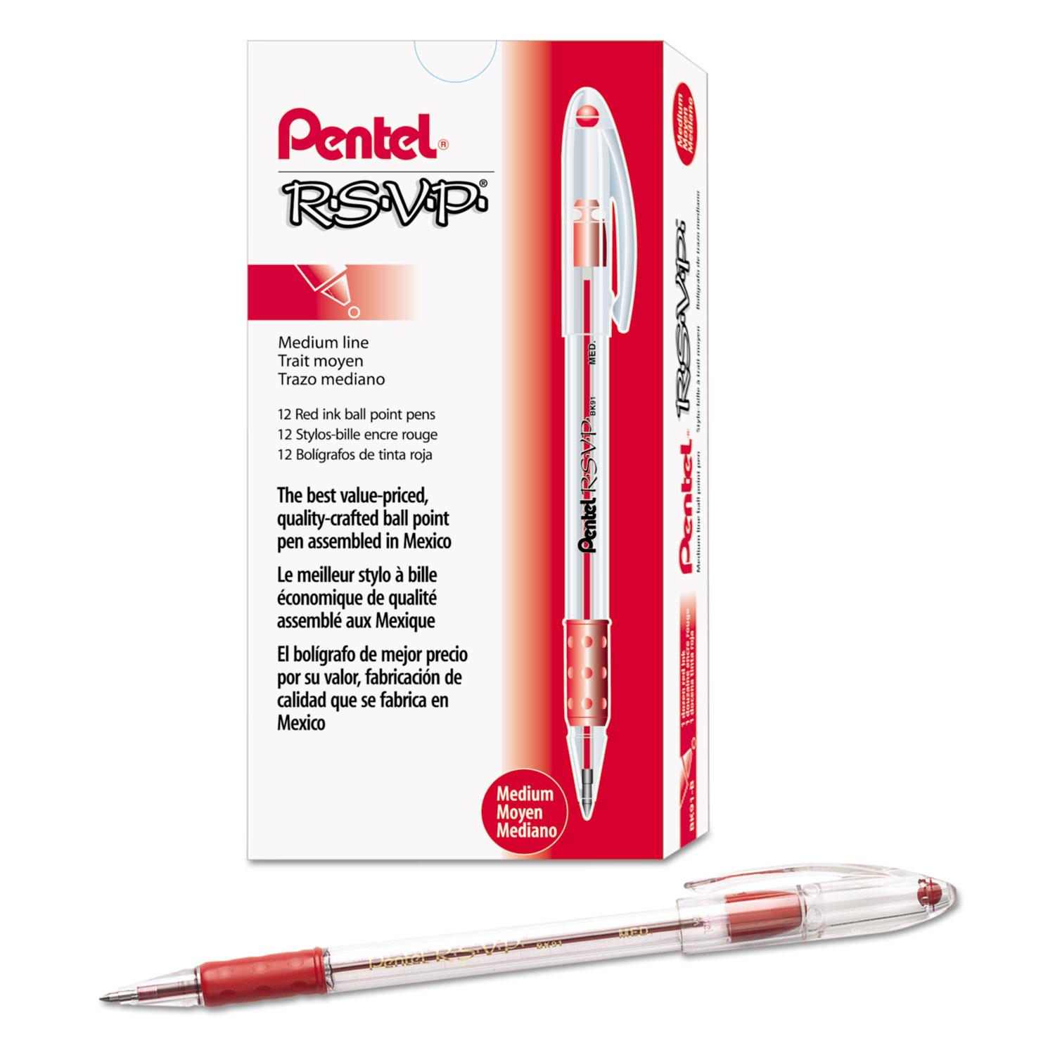 Pentel R.S.V.P. Ballpoint Stick Pens
