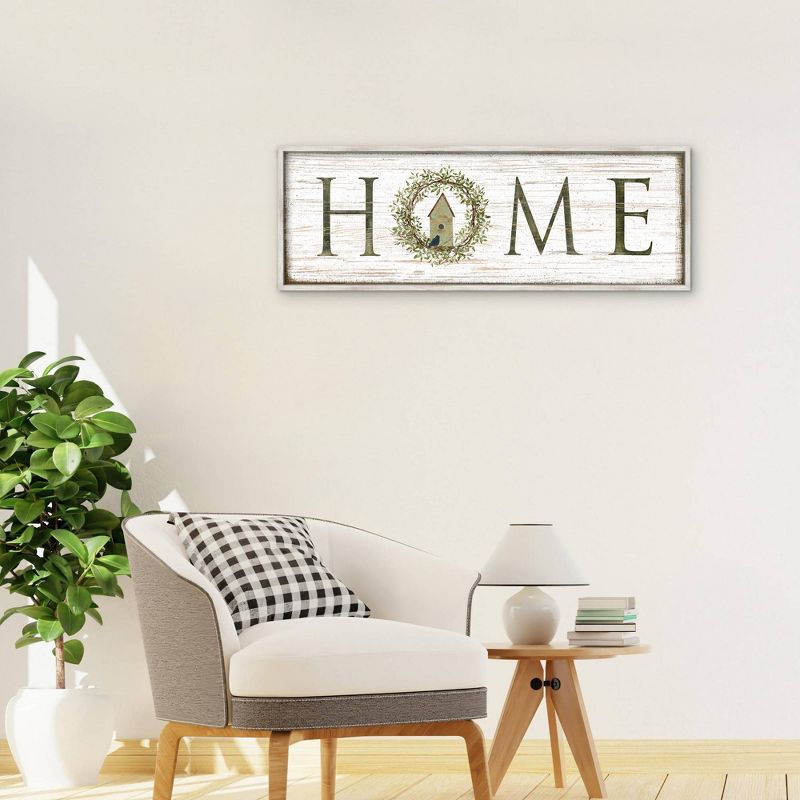 Home Panel By Beth Albert Framed Canvas Art Print - Masterpiece Art Gallery