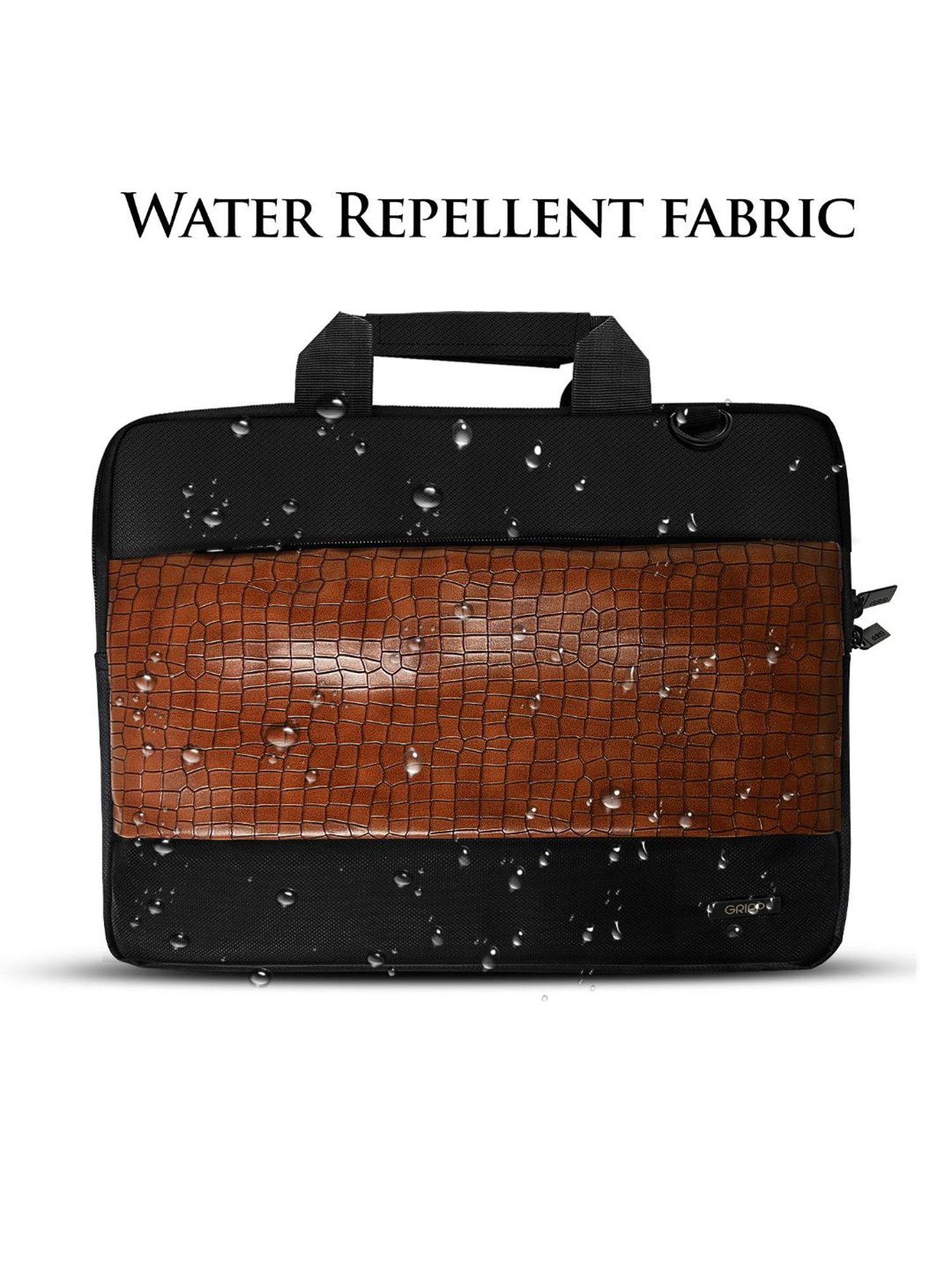 Gripp Croc Compact Executive Business Laptop and Tablet Bag For Macbook 13.3 Inch & 14 (Burgundy)