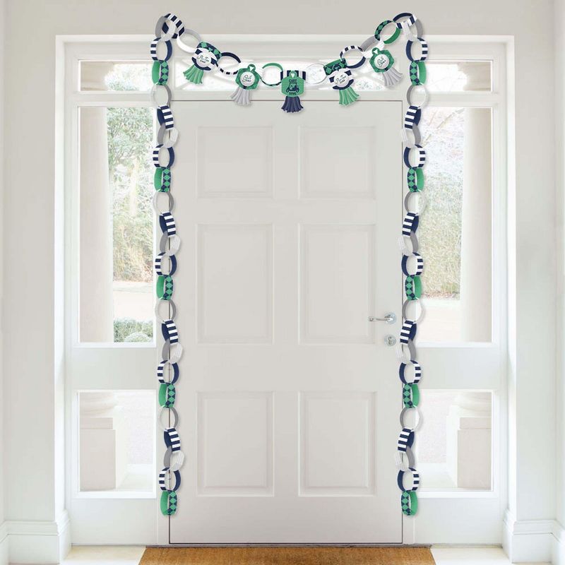 Big Dot of Happiness Par-Tee Time - Golf - 90 Chain Links and 30 Paper Tassels Decor Kit - Birthday or Retirement Party Paper Chains Garland - 21 feet
