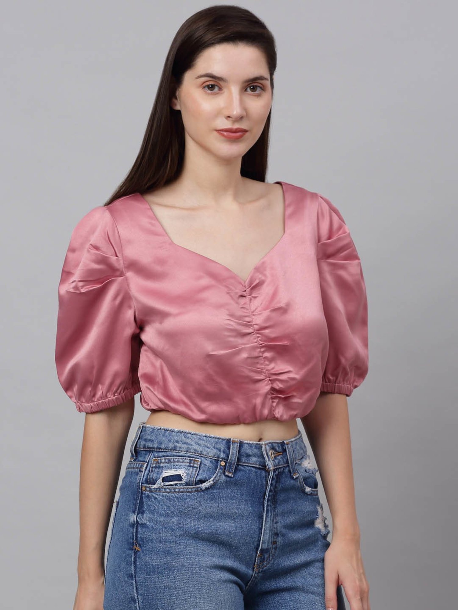 NEUDIS Pink Crop Top