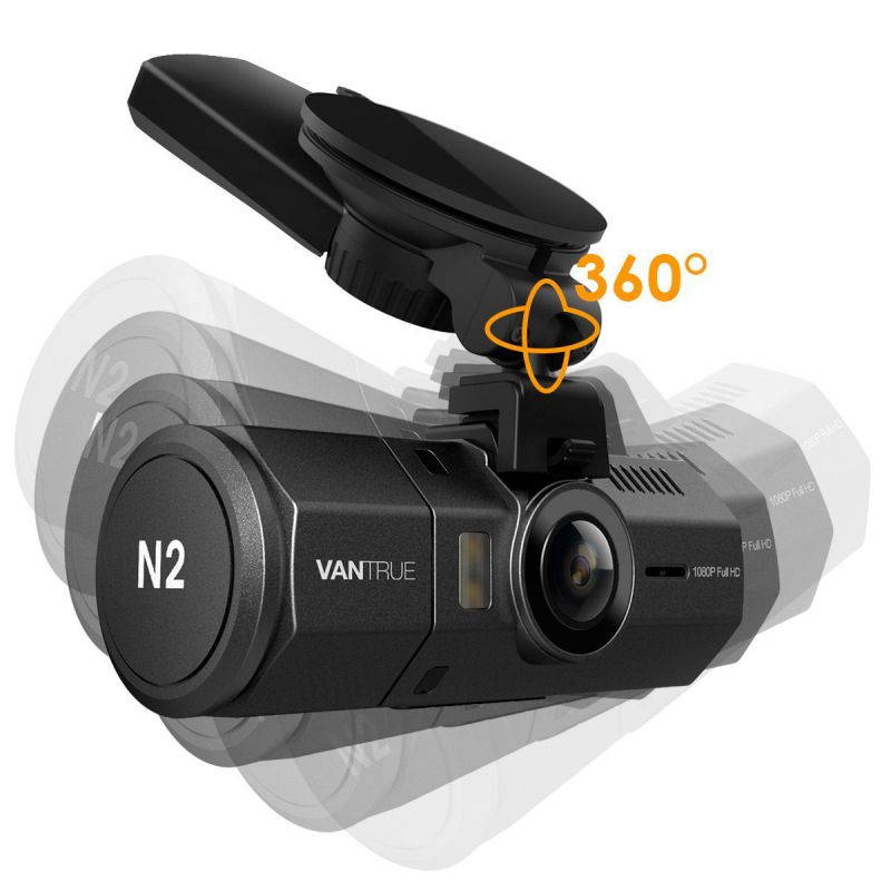 Vantrue N2/N2 Pro R3/X3 Dash Cam Mini USB Port Car Suction Cup Mount with GPS Receiver Module(for Windows and Mac)