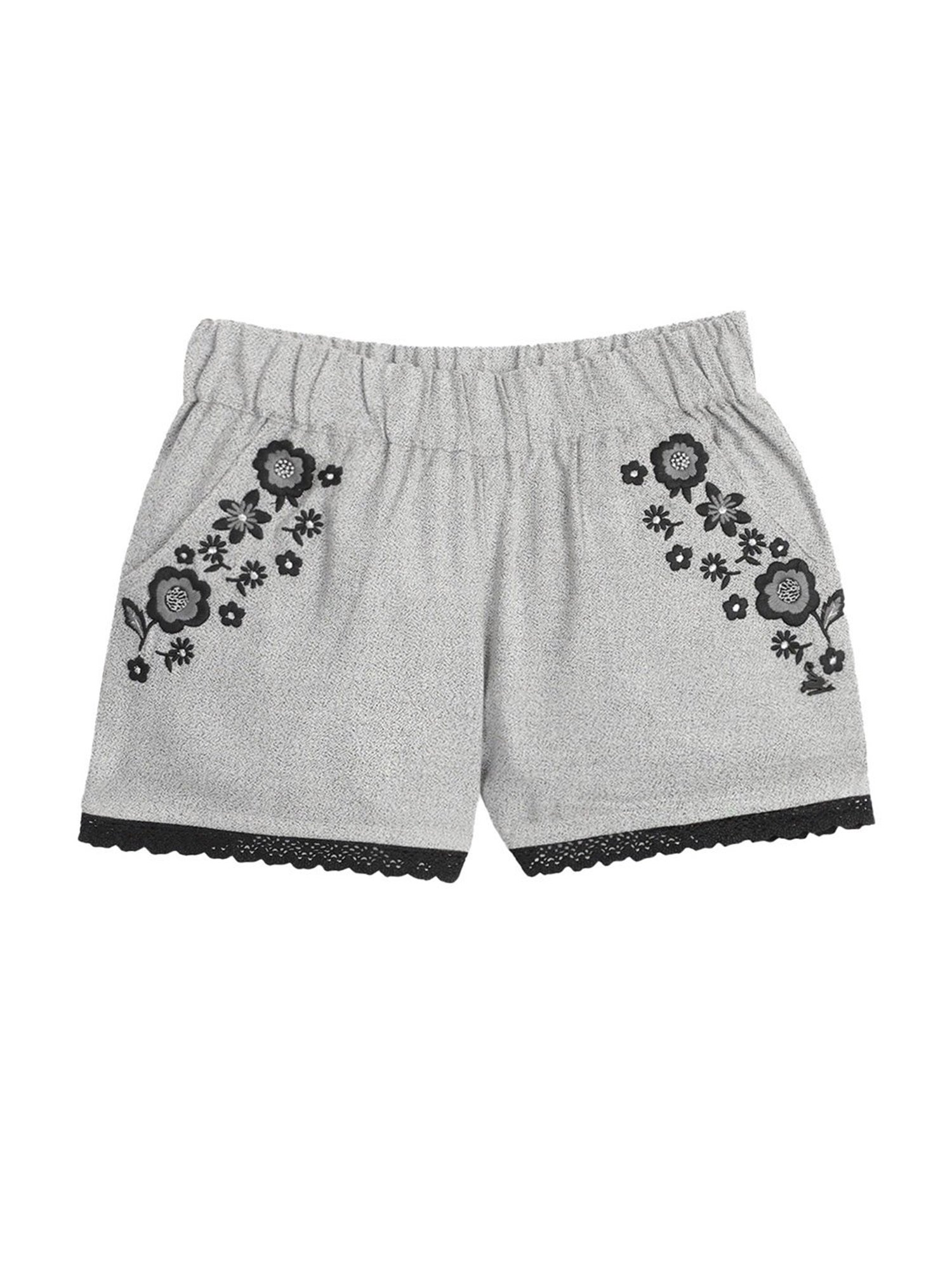 United Colors of Benetton Kids White Solid Shorts
