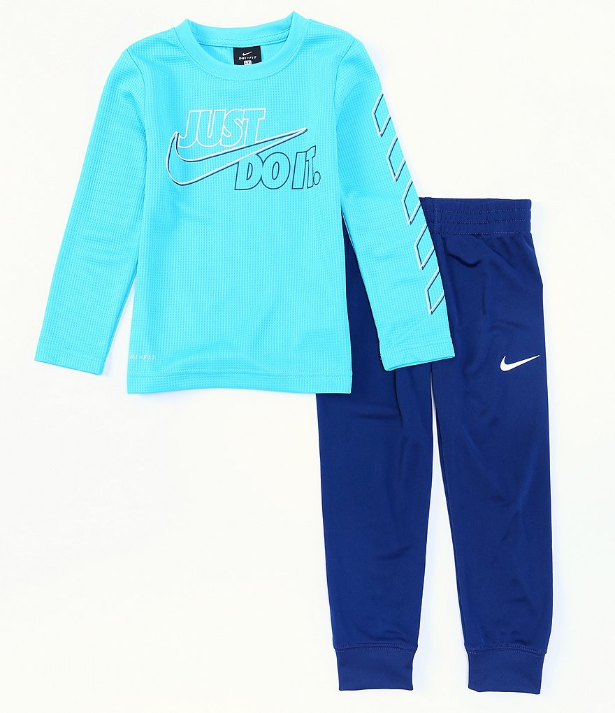 Nike Little Boys 4-7 Long-Sleeve JDI Thermal Tee & Pant Set