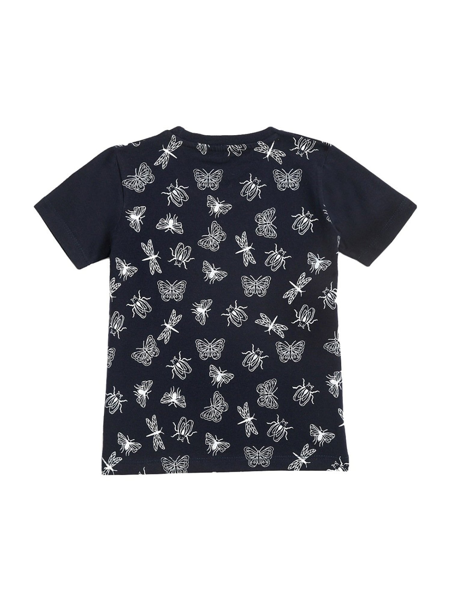 Kids Craft Navy Cotton Printed T-Shirt & Pants