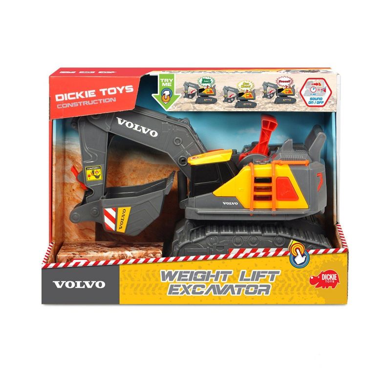 Dickie Toys 12" Volvo Excavator Construction Truck