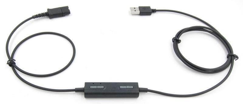 QD Quick Disconnect to USB Plug adapter Call center headset buddy adapter QD to USB adapter Cable