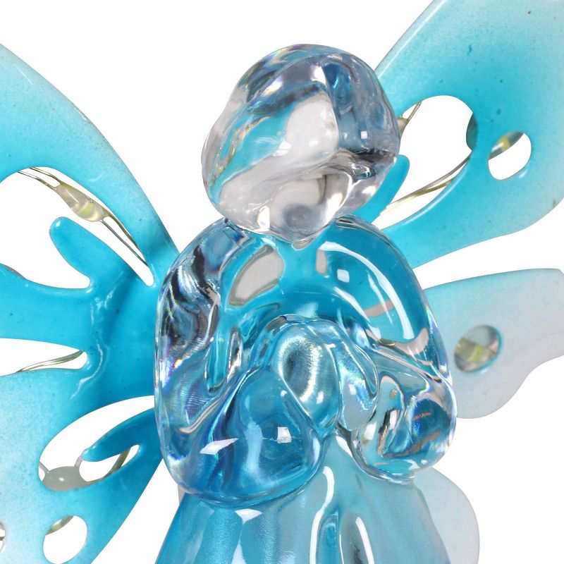 33.85" Acrylic Solar Angel Stake Blue - Exhart