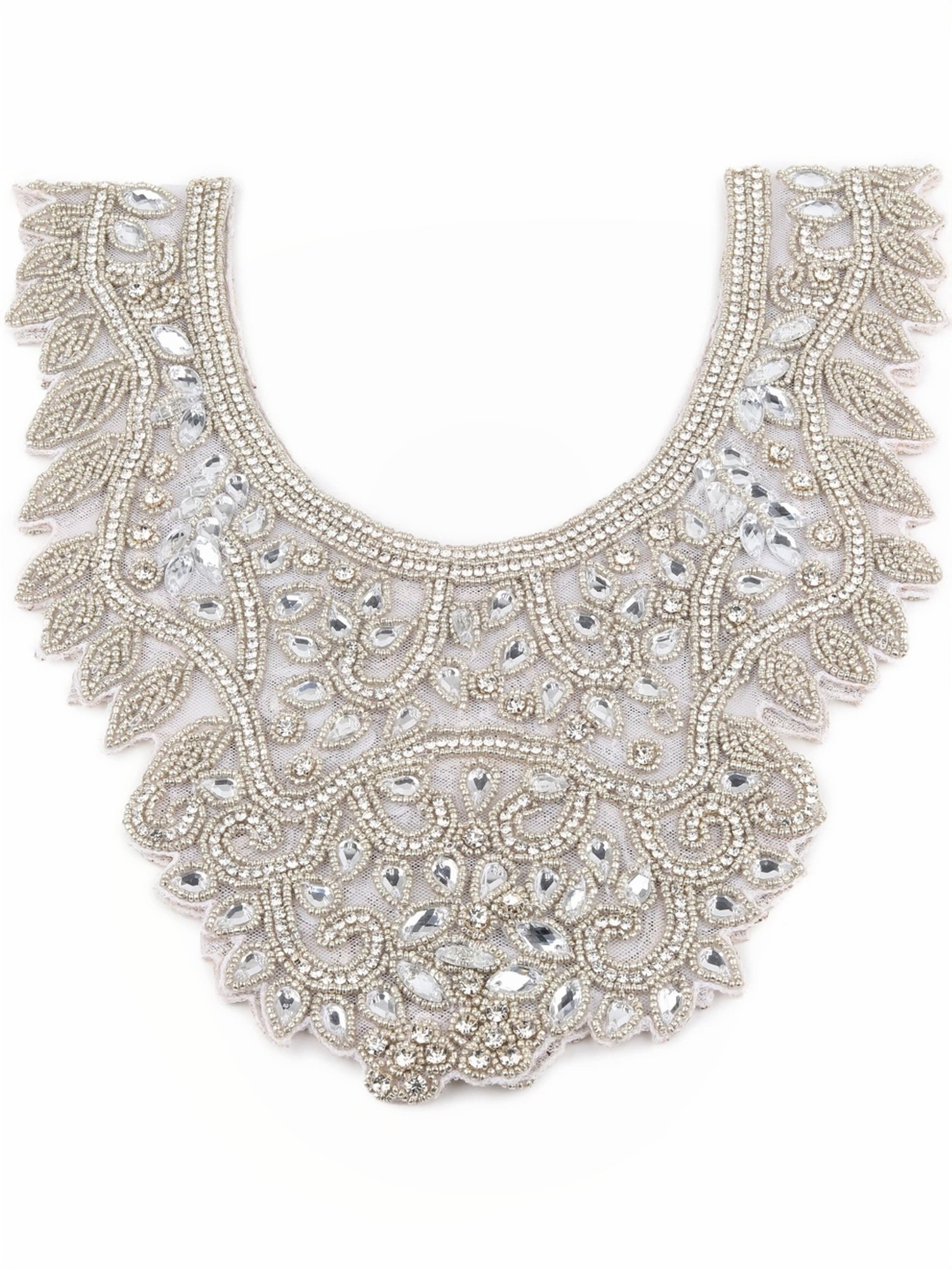 Odette Grey Embellished Fancy Short Cape