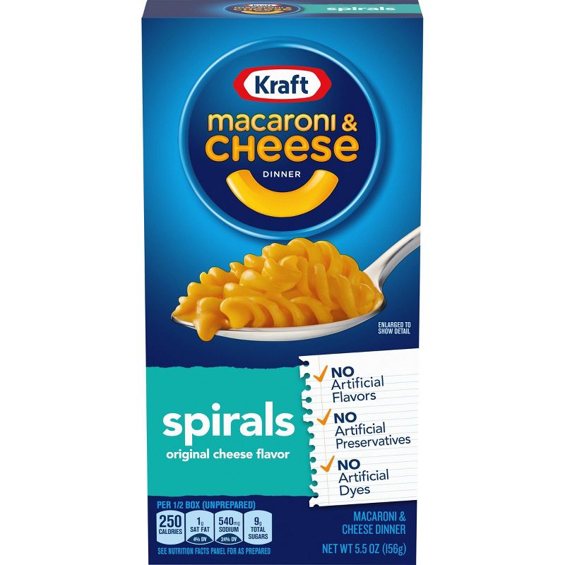 Kraft Spirals Macaroni & Cheese Dinner 5.5oz