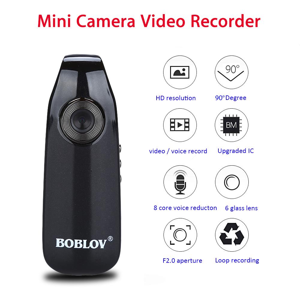 BOBLOV Mini Body Camera HD 1080P Body Cams , Audio Small Cameras with Back Clip