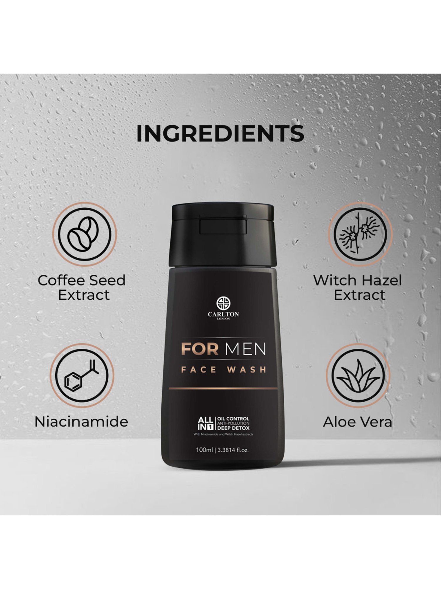 Carlton London Men Face Wash - 100 ml