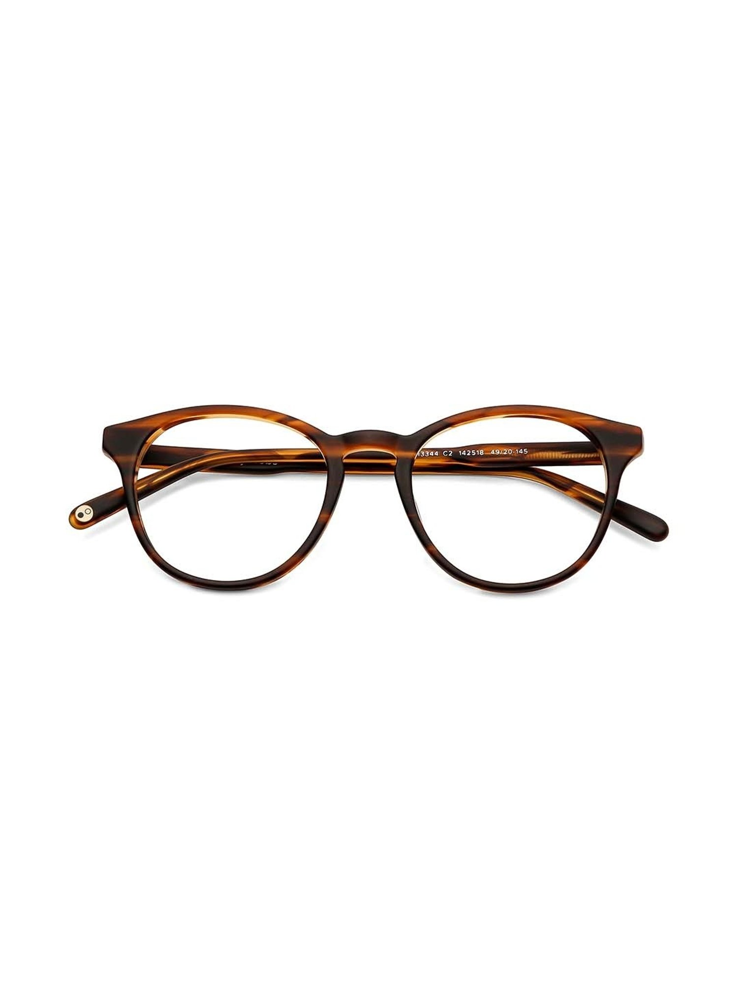John Jacobs JJ E13344 Brown Full Rim Round Frame