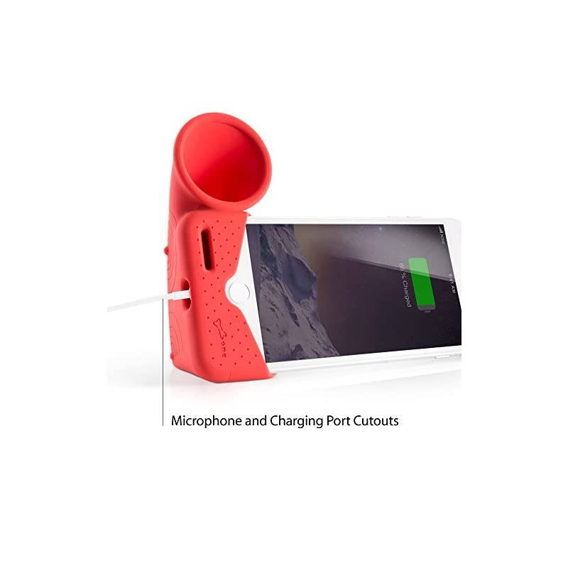 Collection Acoustic Sound Amplifier Phone Stand Speaker Desktop Dock Cradle for iPhone 11 amp 11 Pro Max XR amp XS Max iPhone 8 7 6 6s Plus Horn Stand Series Red Large