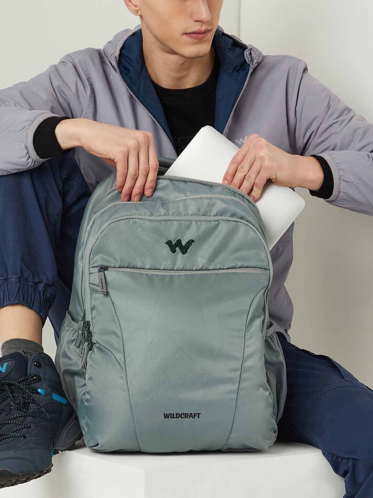 Wildcraft Bravo 45 LP Grey Laptop Backpack