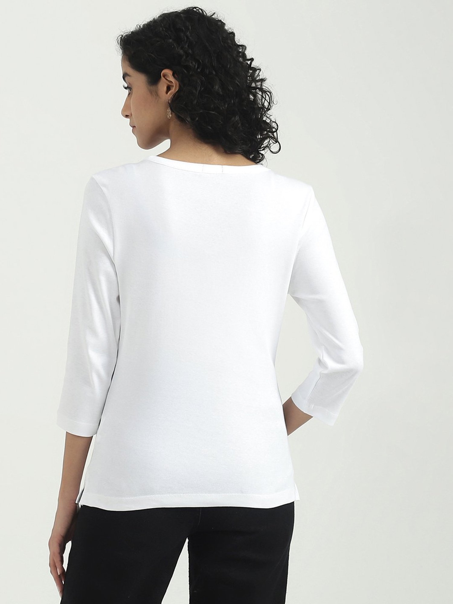 United Colors of Benetton White Cotton Top
