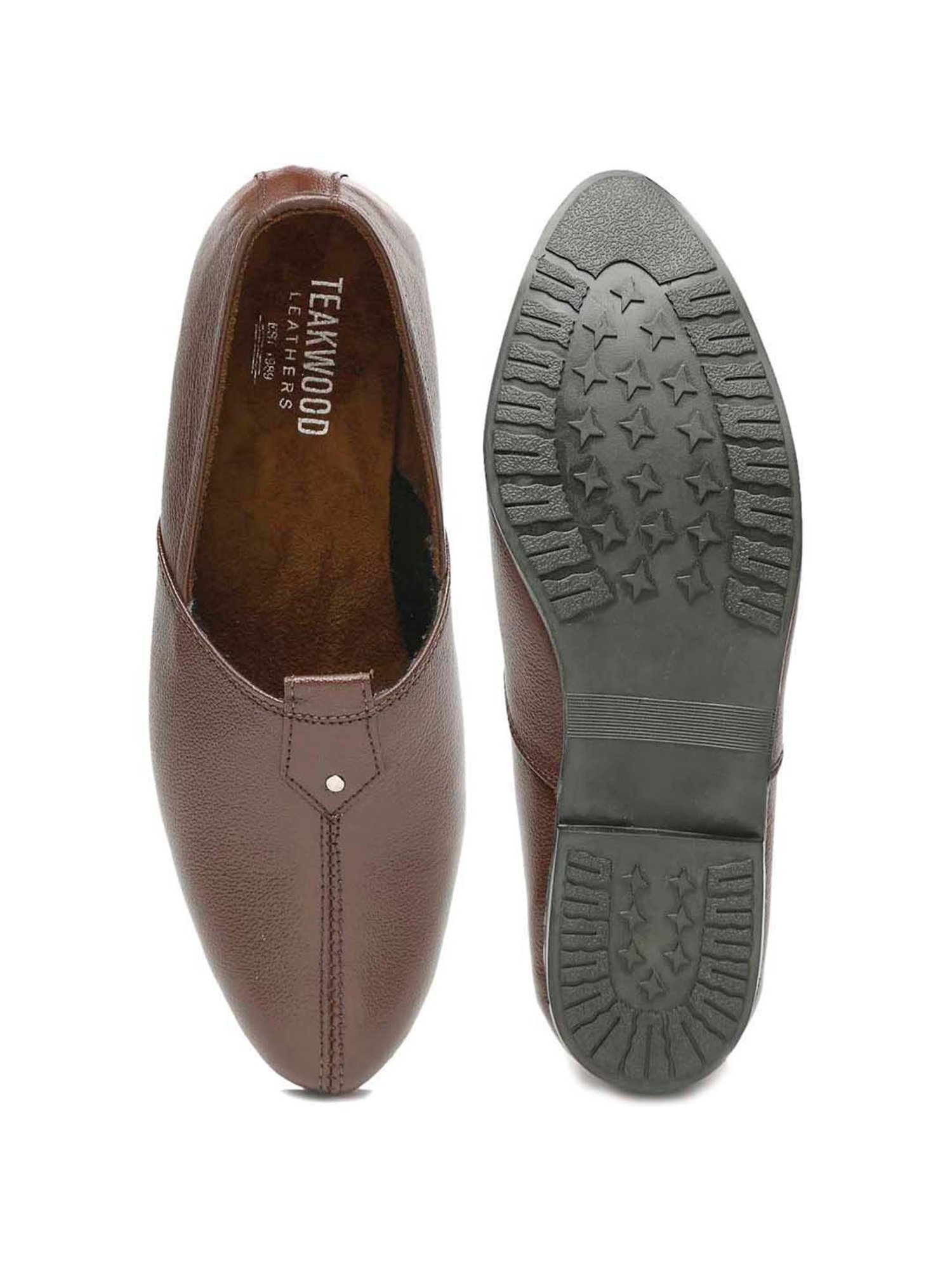 Teakwood Leathers Men's Brown Formal Loafers