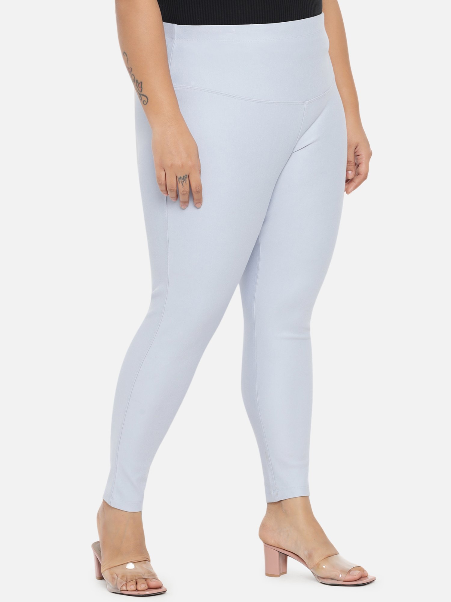 Amydus Purple Mid Rise Jeggings