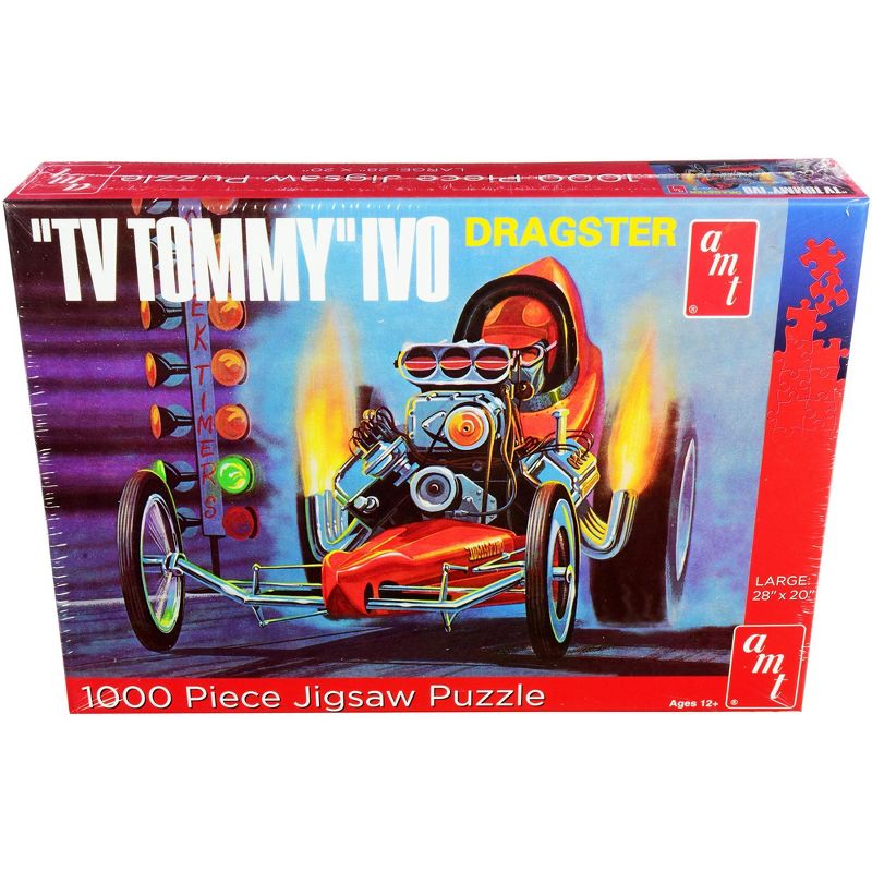 Jigsaw Puzzle "TV Tommy" Ivo Dragster MODEL BOX PUZZLE (1000 piece) by AMT