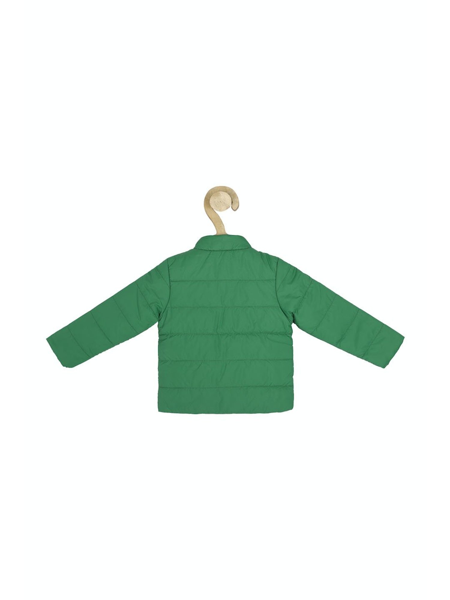Allen Solly Junior Navy & Green Color Block Full Sleeves Jacket