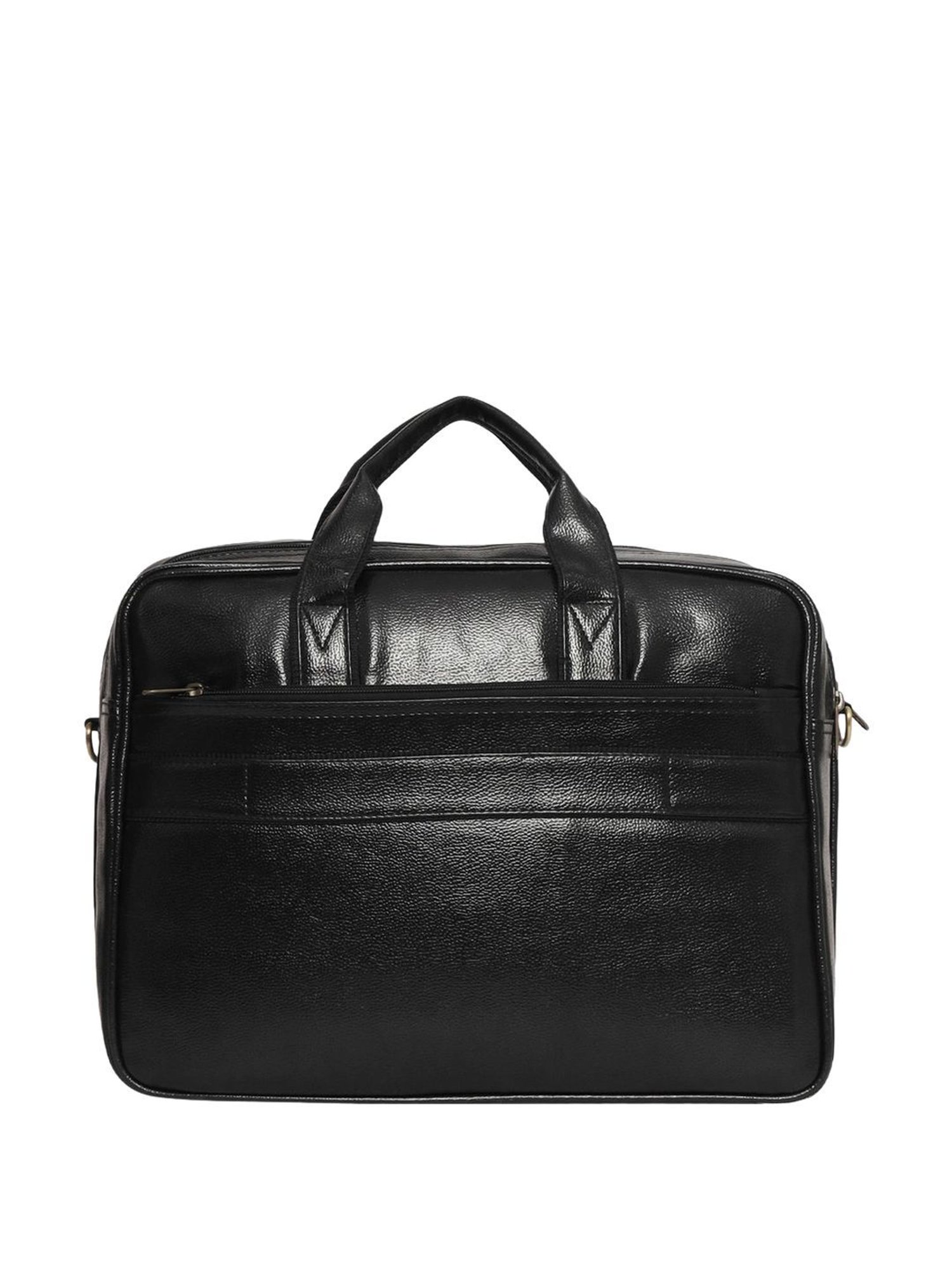 Priority Black Synthetic Large Messenger Bag
