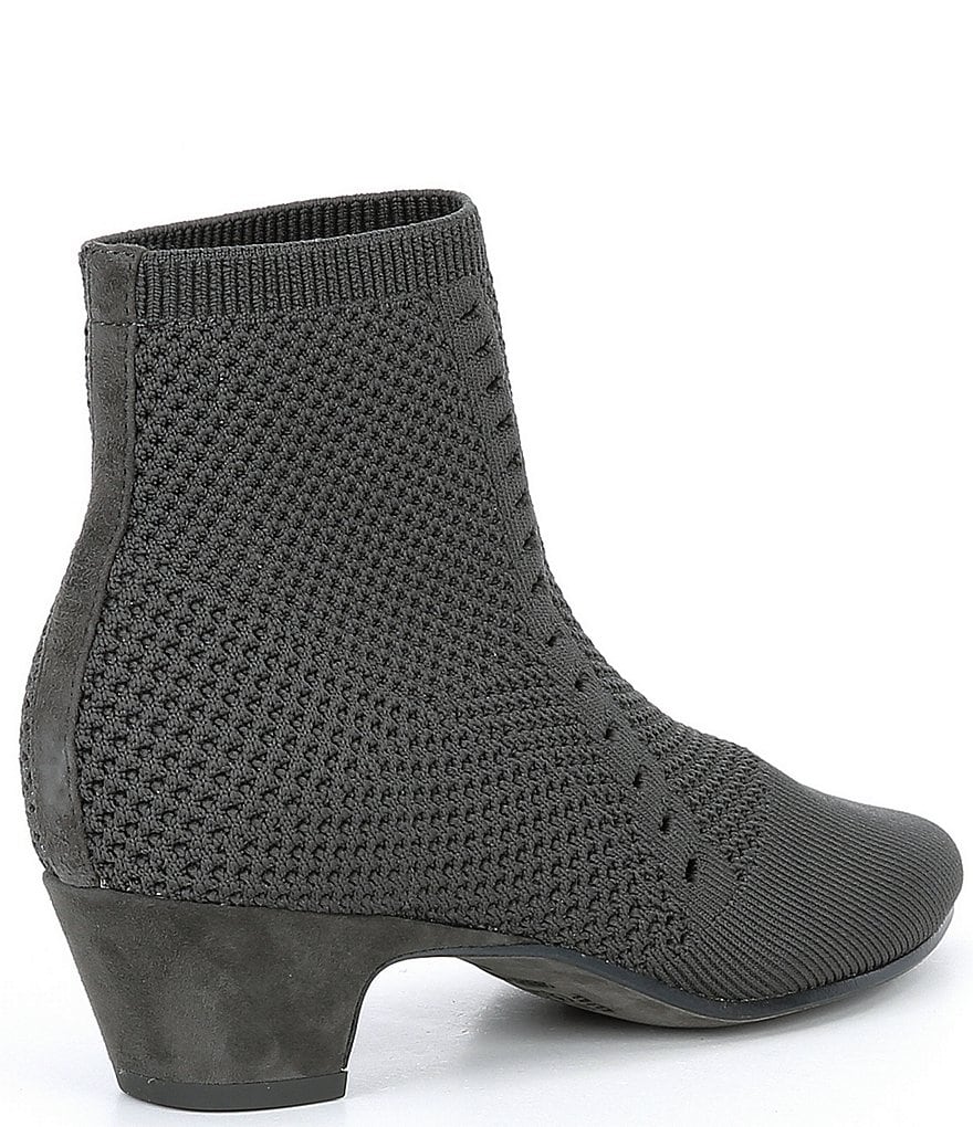 Eileen Fisher Purl Stretch Block Heel Sock Booties