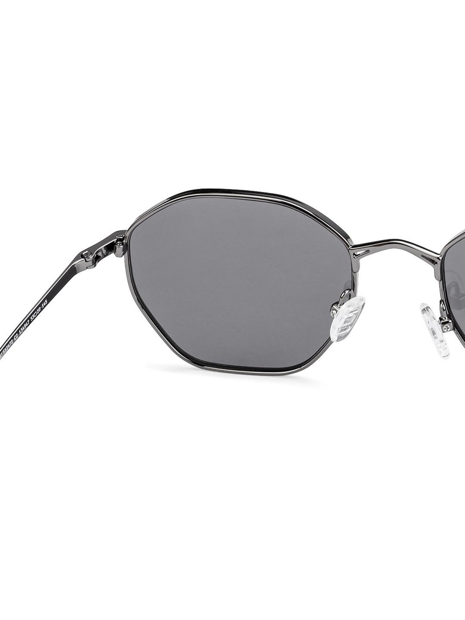 John Jacobs 134947 Grey UV Protected Geometric Sunglasses