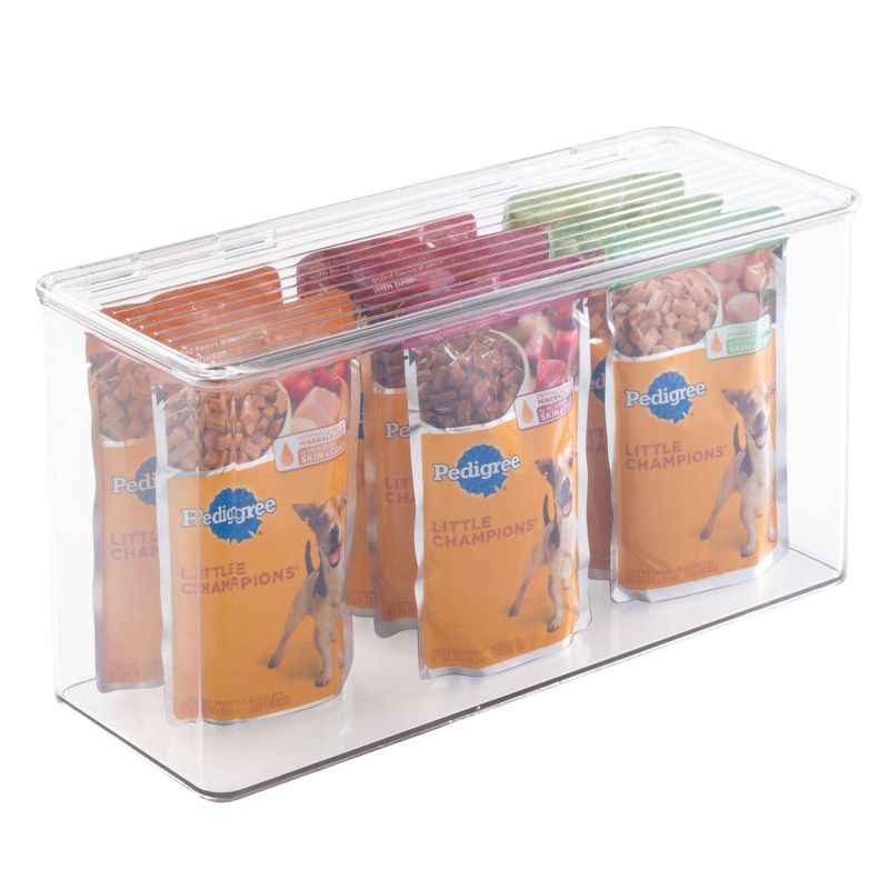 iDESIGN 5.5"x13.3"x7" Kitchen Binz Stackable Box Clear