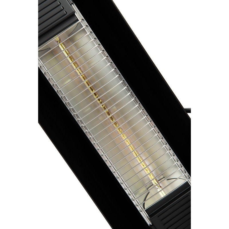 Black Steel Wall Mounted Infrared Patio Heater - Fire Sense