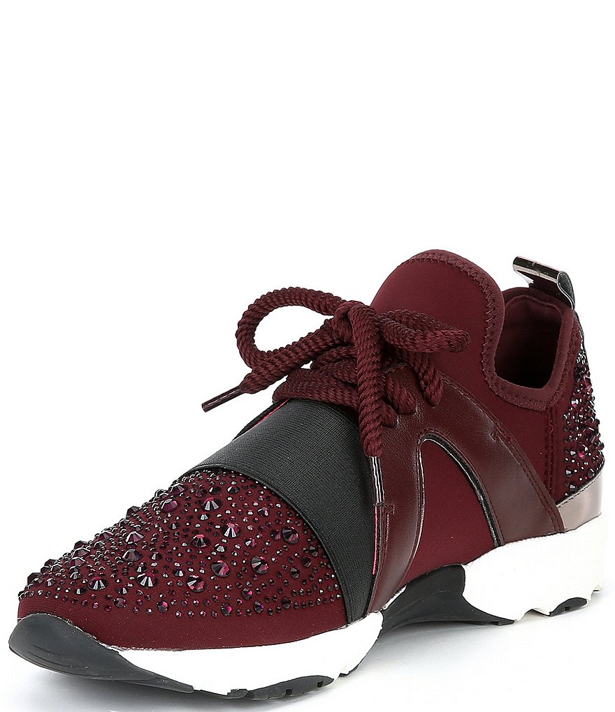 Carvela Lament Bling Embellished Lace-Up Sneakers
