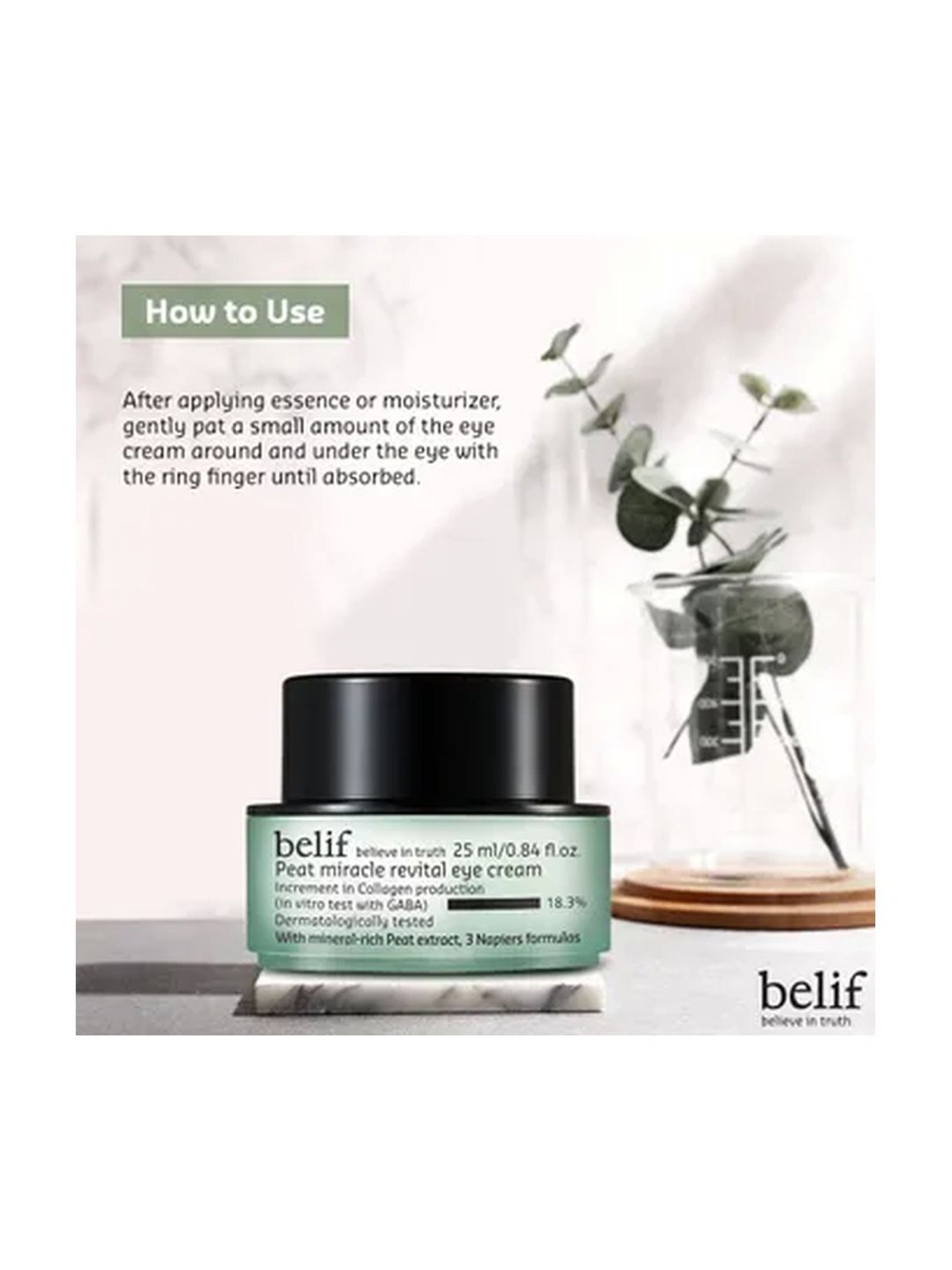 Belif Peat Miracle Revital Eye Cream - 25 ml