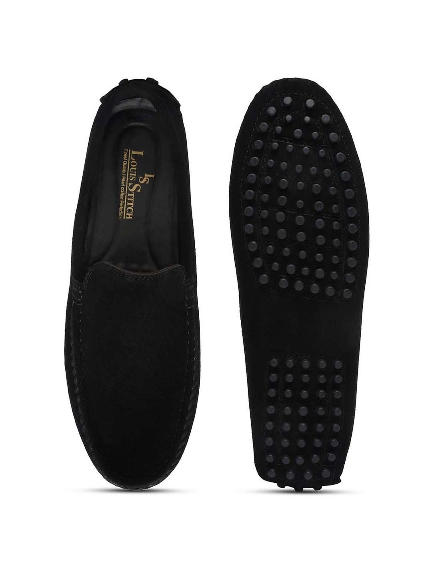 Louis Stitch Men's Black Casual Loafers