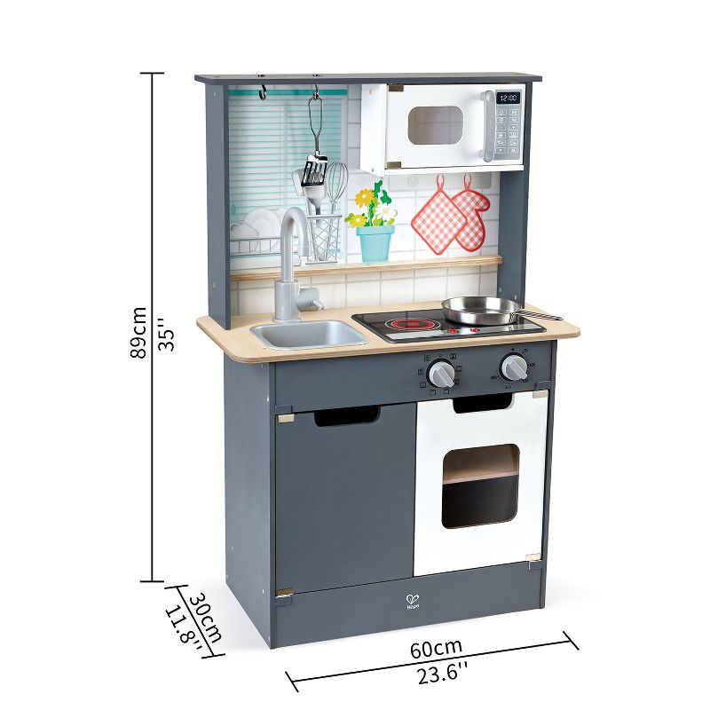 Hape Interactive Children's Home Kitchen Cooking Wooden Pretend Play Toy Set with Flipping Spatula and Frying Pan for Kids Ages 3 Years Old and Up