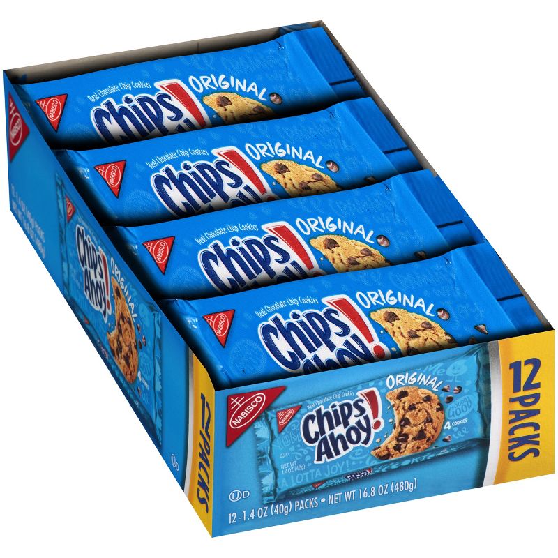 Chips Ahoy! Original Chocolate Chip Cookies - Single Serve - 16.8oz/12ct