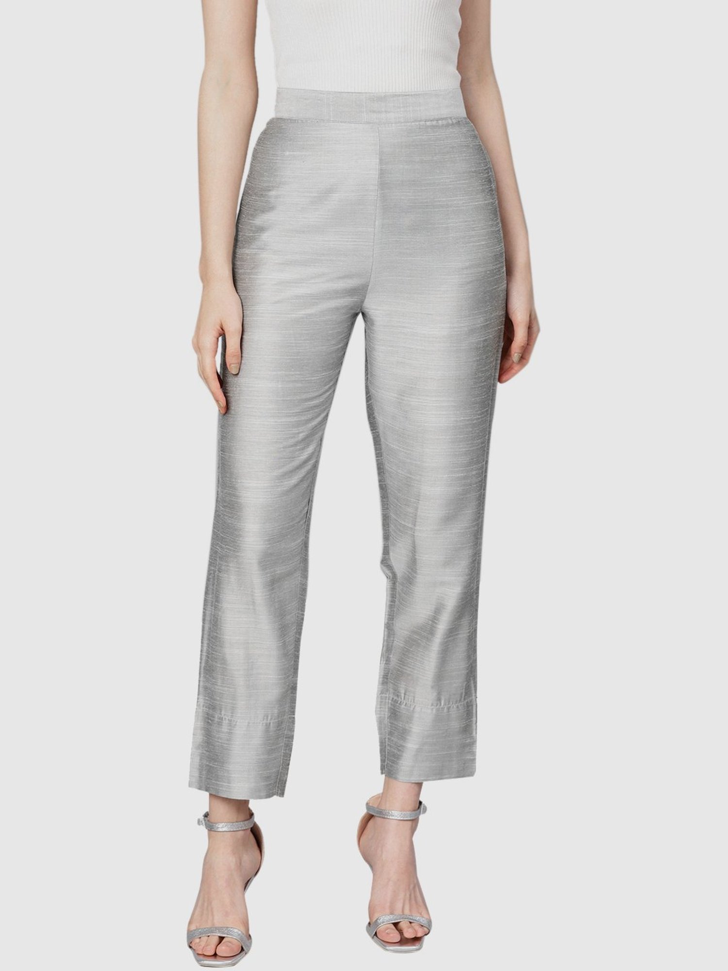 KSUT Silver Regular Fit Pants