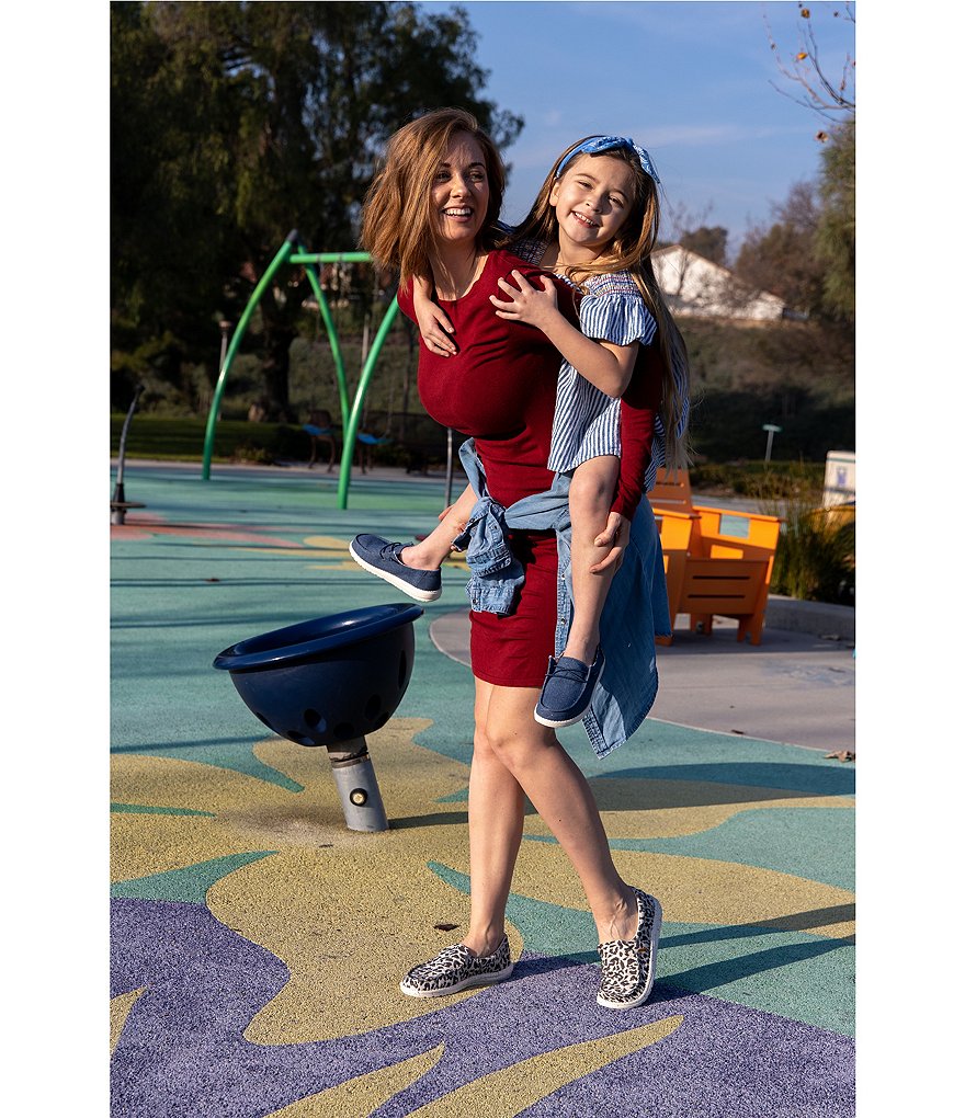 Hey Dude Girls' Wendy Linen Washable Slip-Ons (Toddler)