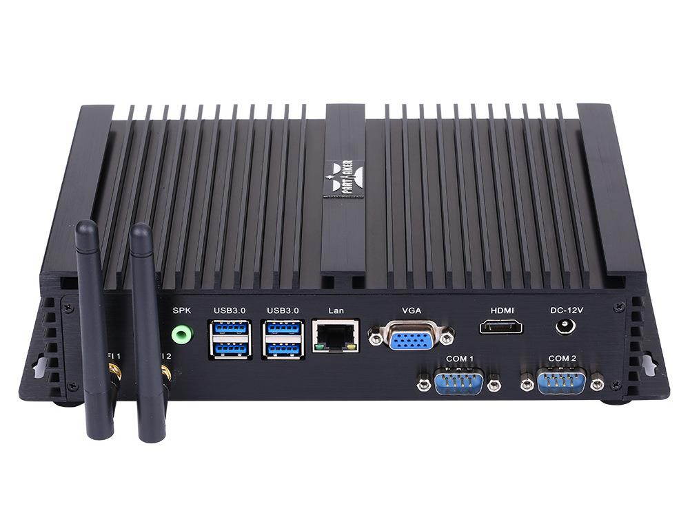 Industrial PC Intel Core i7 8550U 2 RS232 COM Fanless Mini PC windows 10 linux HD-MI VGA HTPC Intel Core i7 mini PC DDR4 16GB Ram 512GB SSD