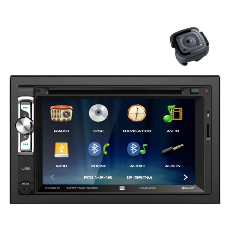 Dual XDVD276BT 6.2" LCD Touch Screen Double Din Car Stereo