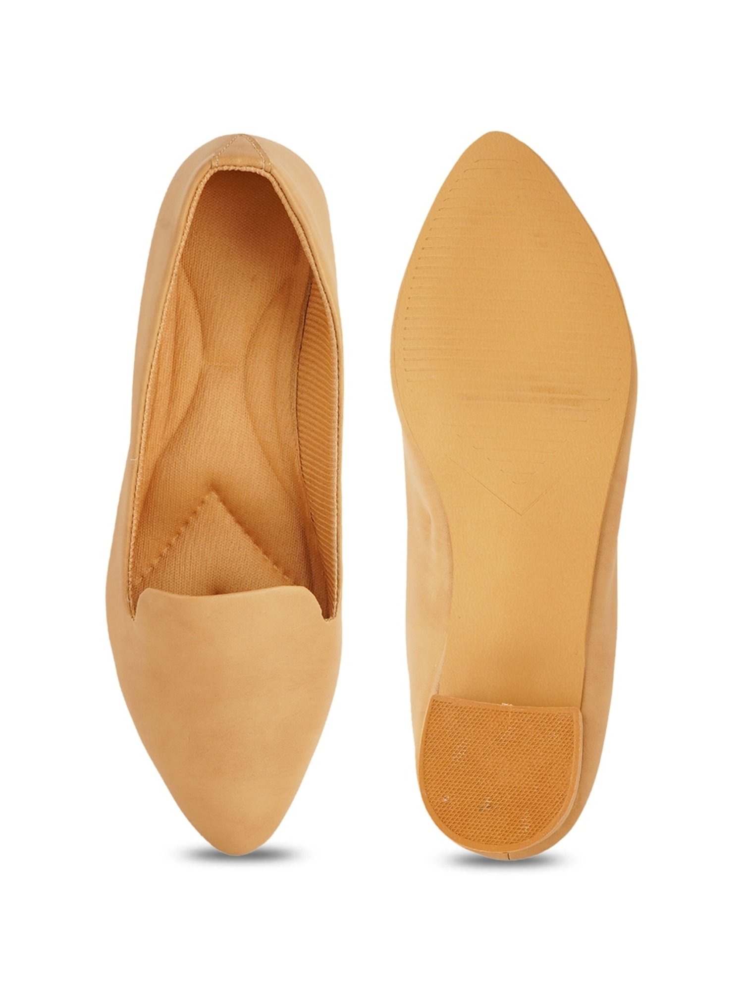 Scentra Women's Beige Casual Pumps