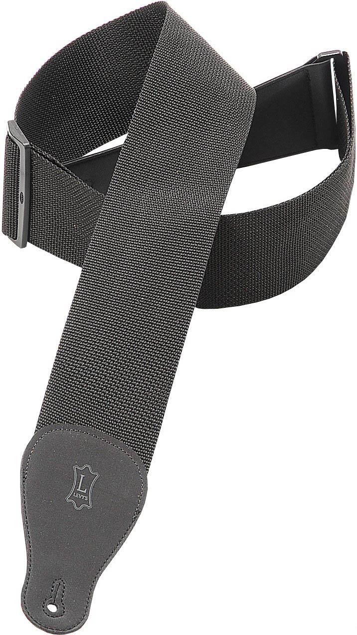 Levy's M8P3-BLK 3" Polypropylene Guitar/Bass Strap - Black