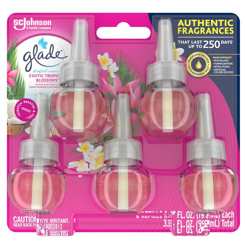 Glade Exotic Tropical Blossom PlugIns Refill - 5ct