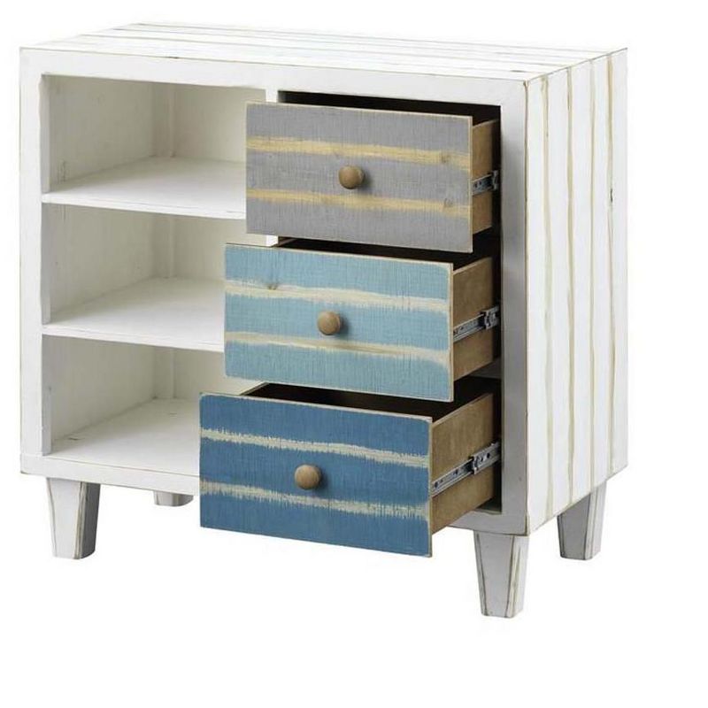 Kolczak Boho Handcrafted Mango Wood 2 Door Cabinet Light Gray - Christopher Knight Home