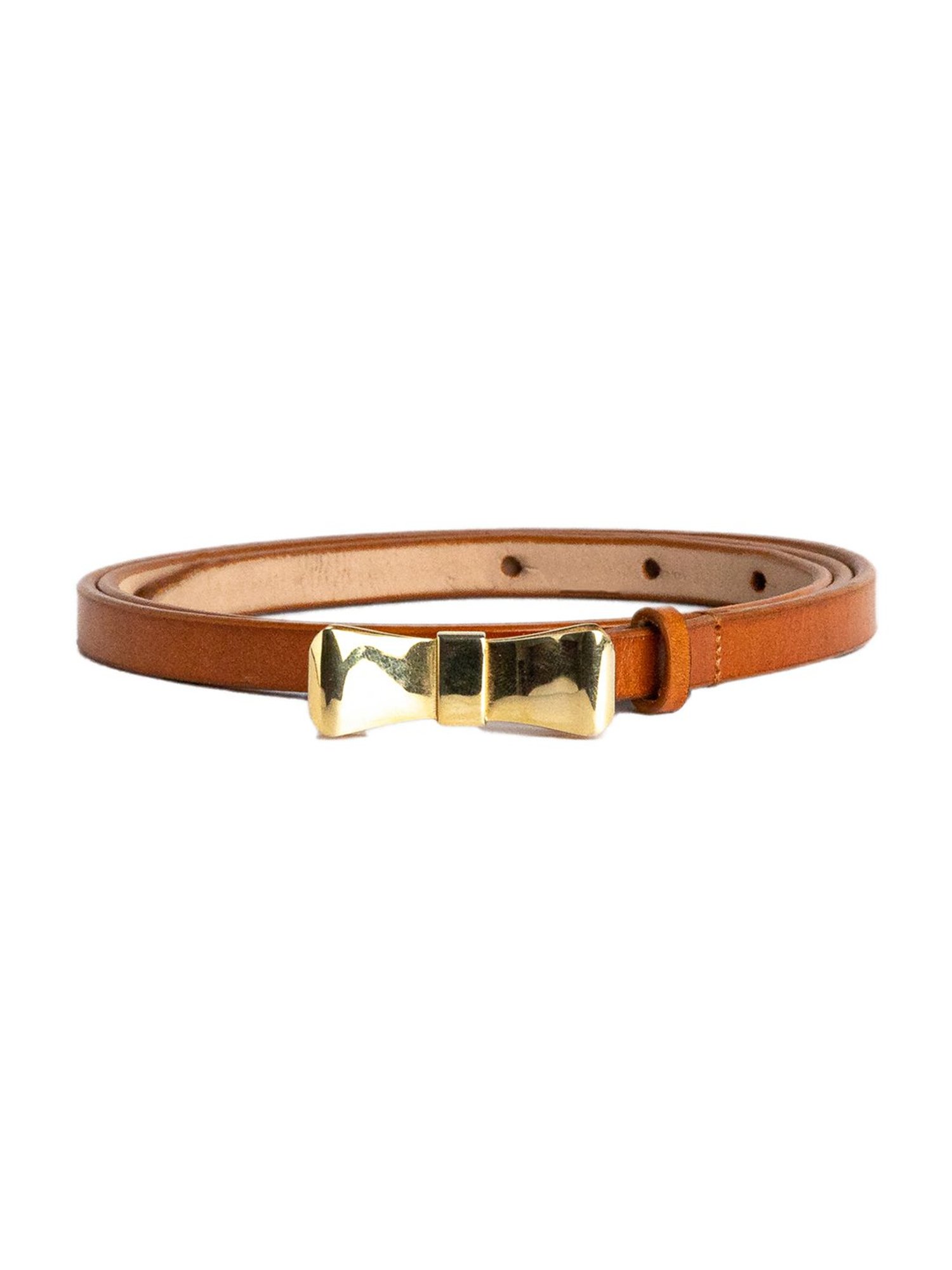 James Aston Giulia Tan Color Italian Leather Casual Belt for Women