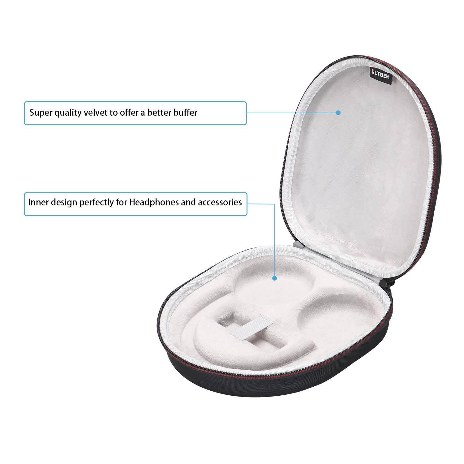 LTGEM EVA Hard Case for B&O Play by Bang & Olufsen Over-Ear Beoplay H4, H7, H8, H9, H9i Wireless Headphones - Travel Protective Carrying Storage Bag