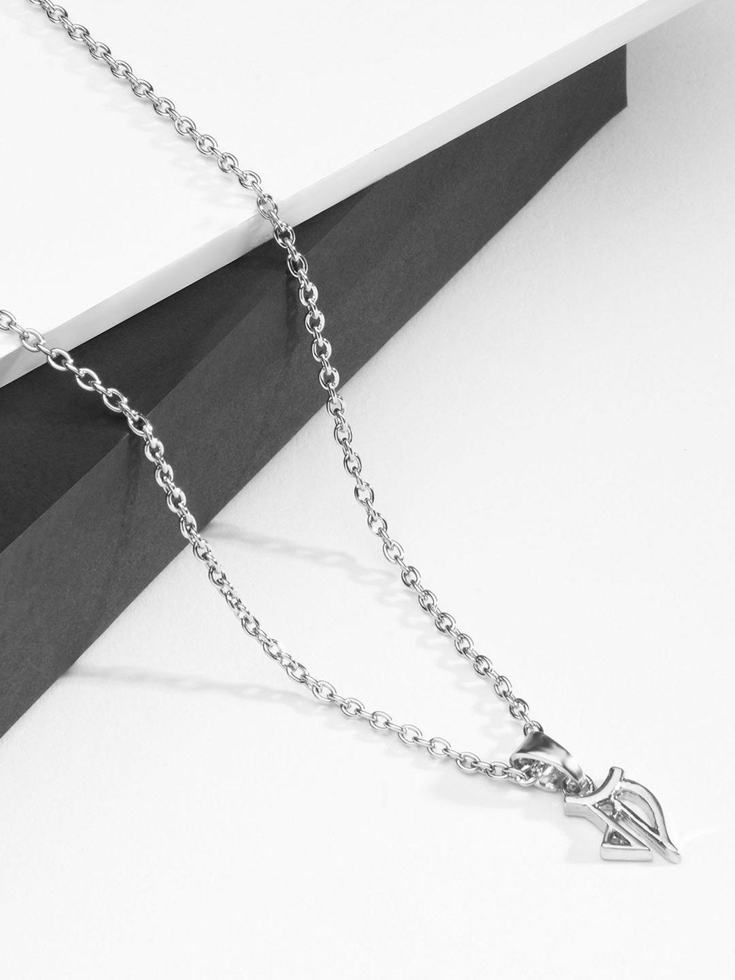 The Bro Code Silver-Plated Maa Pendant Necklace for Men