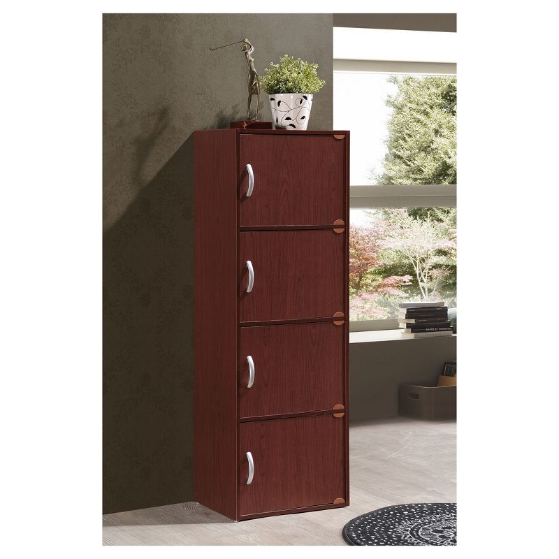 Storage Cabinet Mahogany - Hodedah Import