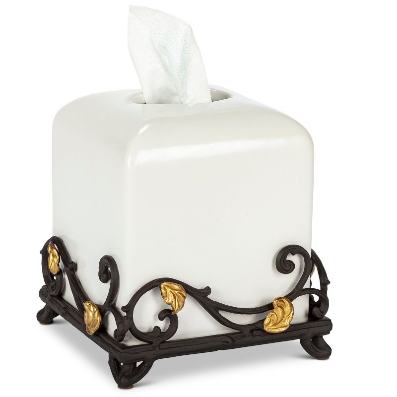 Boddington Resin Artisan Tissue Box Cover Bronze - India Ink